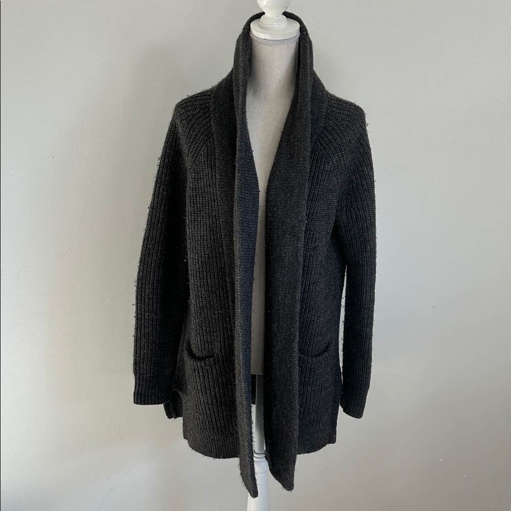 J.Crew Wool Cozy Grey Knit Cardigan